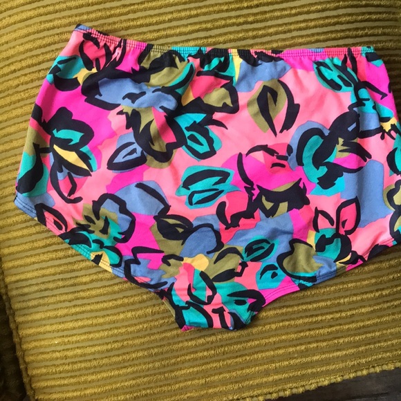 Vintage High Waisted Vibrant Bikini Bottoms size L - Picture 8 of 8
